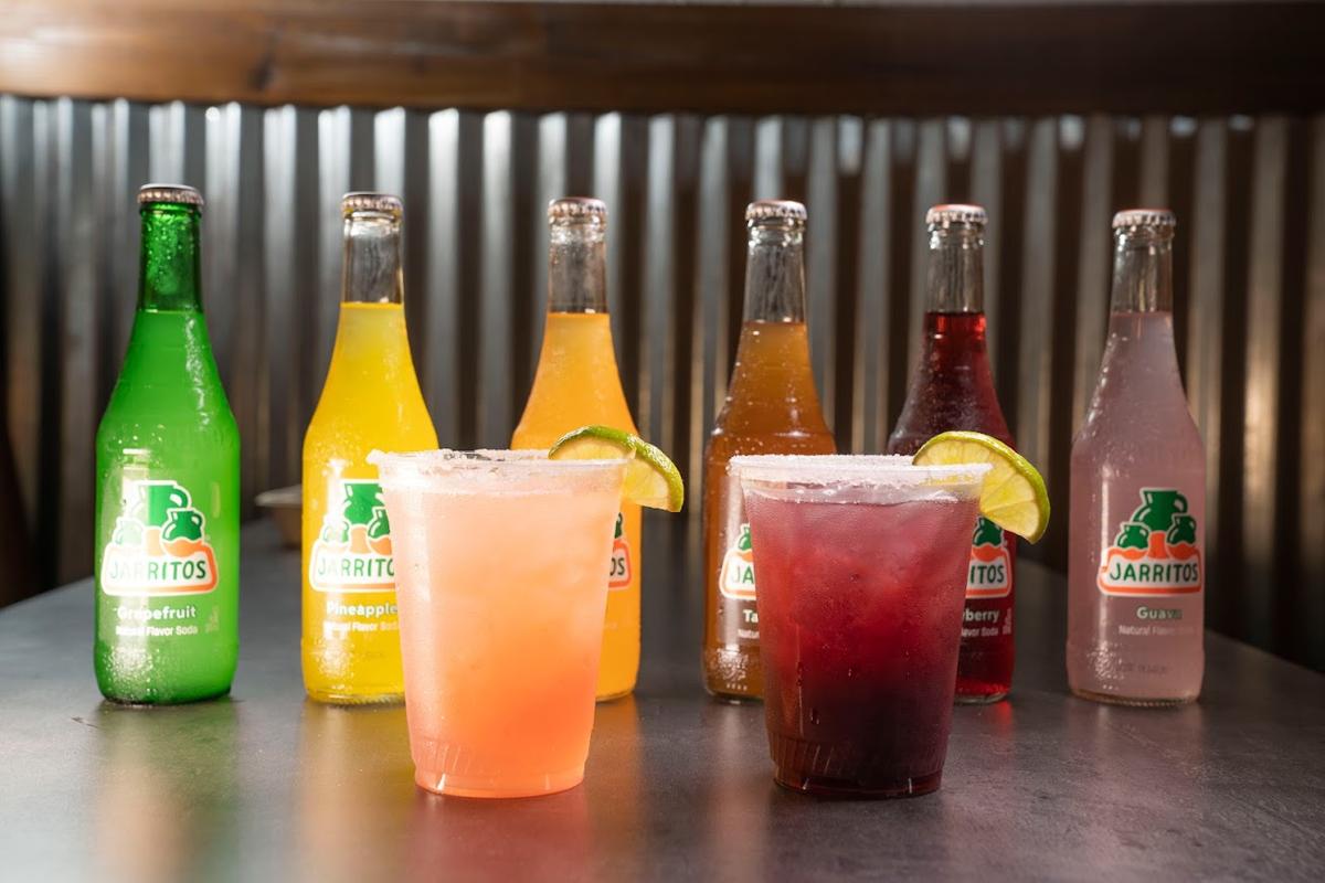 Assorted flavored soda drinks